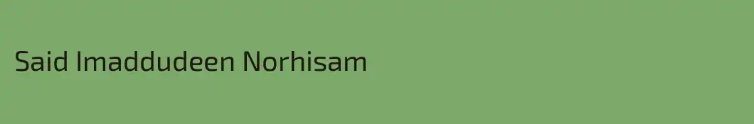 Said Imaddudeen Norhisam